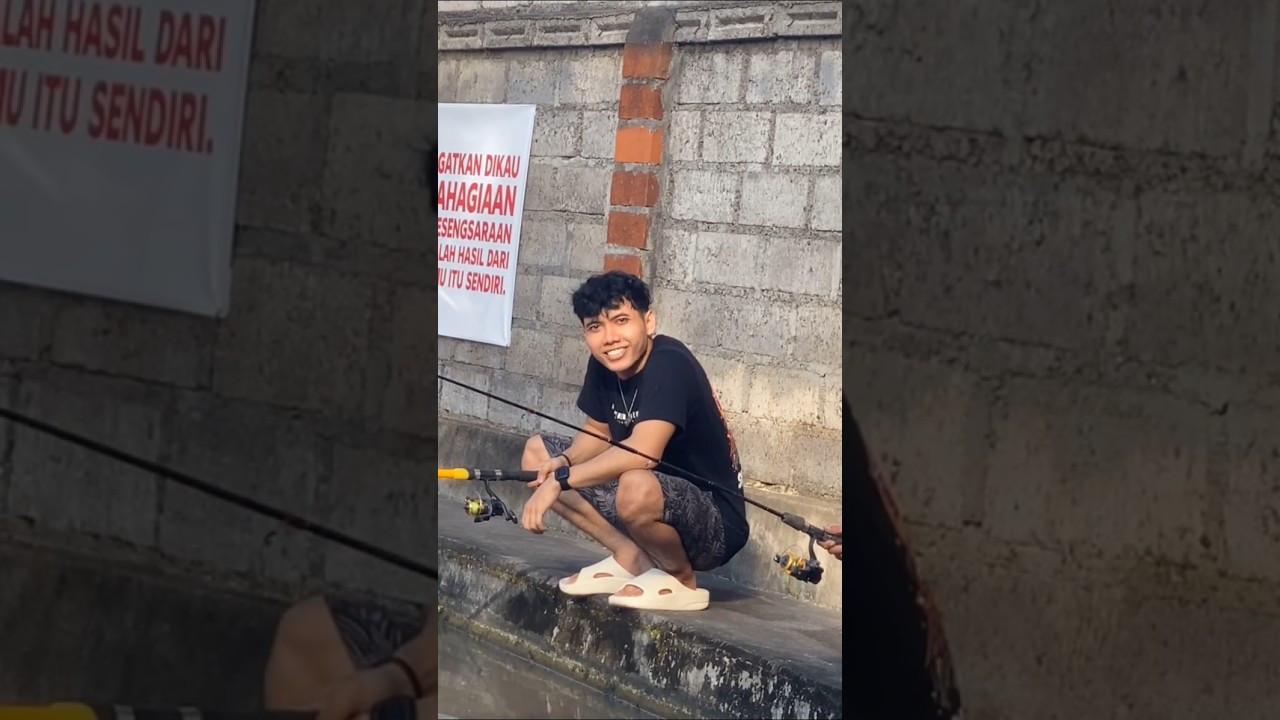 Pak Septian sedang memancing rek😹 