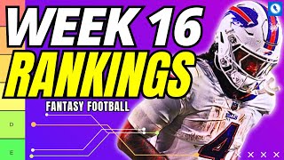 Week 16 Fantasy Football Rankings - Every Position Start 'Em, Sit 'Em (2023)