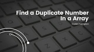 Java Programming: Mastering Duplicate Number Detection in Arrays | Code Champion Tutorial