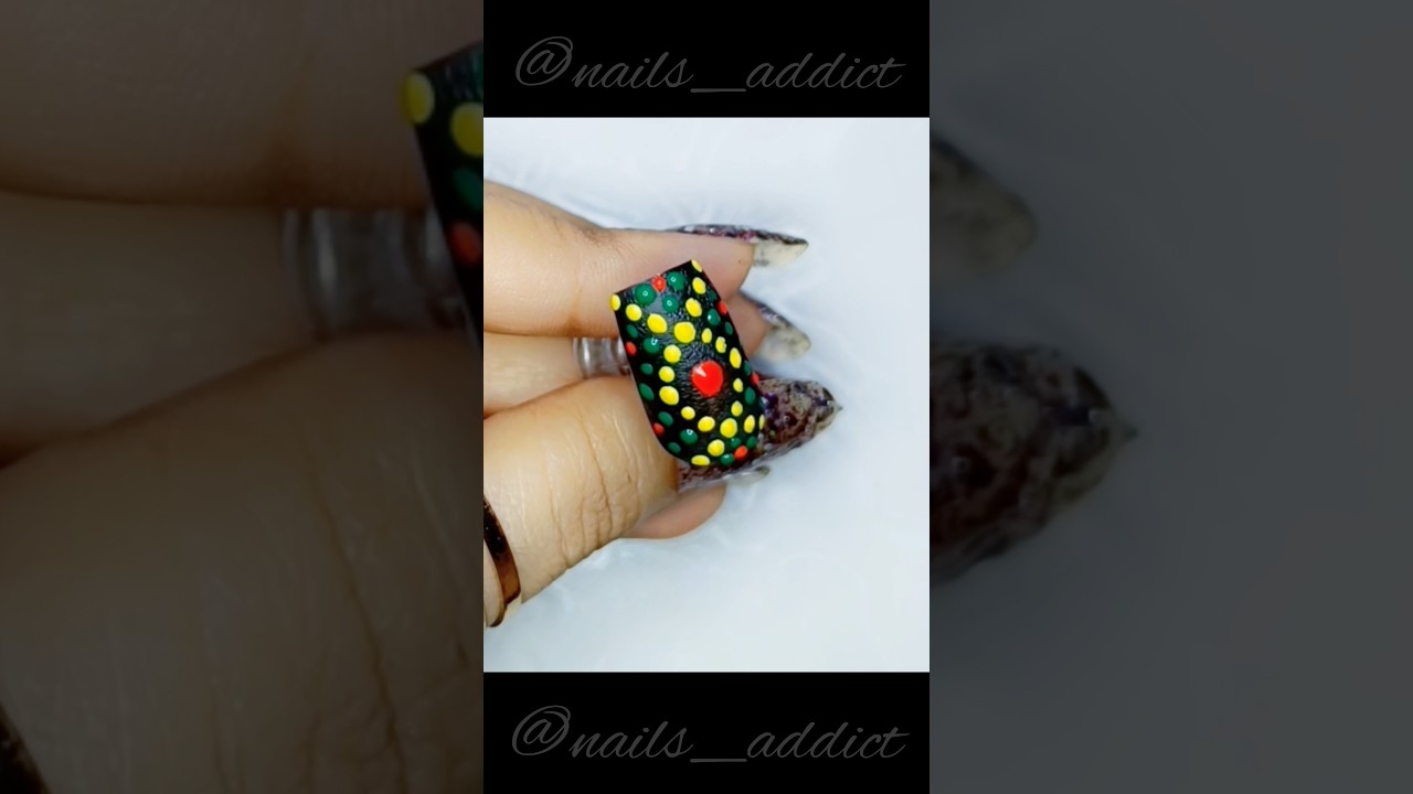 Dot Mandala Nail art 🎨💅🧮
