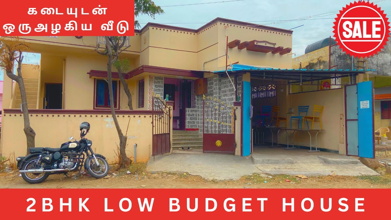 (SOLD)2 cent 780 sqft ல் கடையுடன் கூடிய  அழகிய 2BHK வீடு விற்பனைக்கு | 2BHK House for sale
