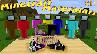 MİNECRAFT AMONG US KÖYÜNE GİTTİK ÇOK GARİP İNSANLAR