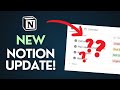 New Notion Feature! Database Update 🚨