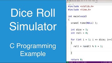 Dice roll simulator | C Programming Example