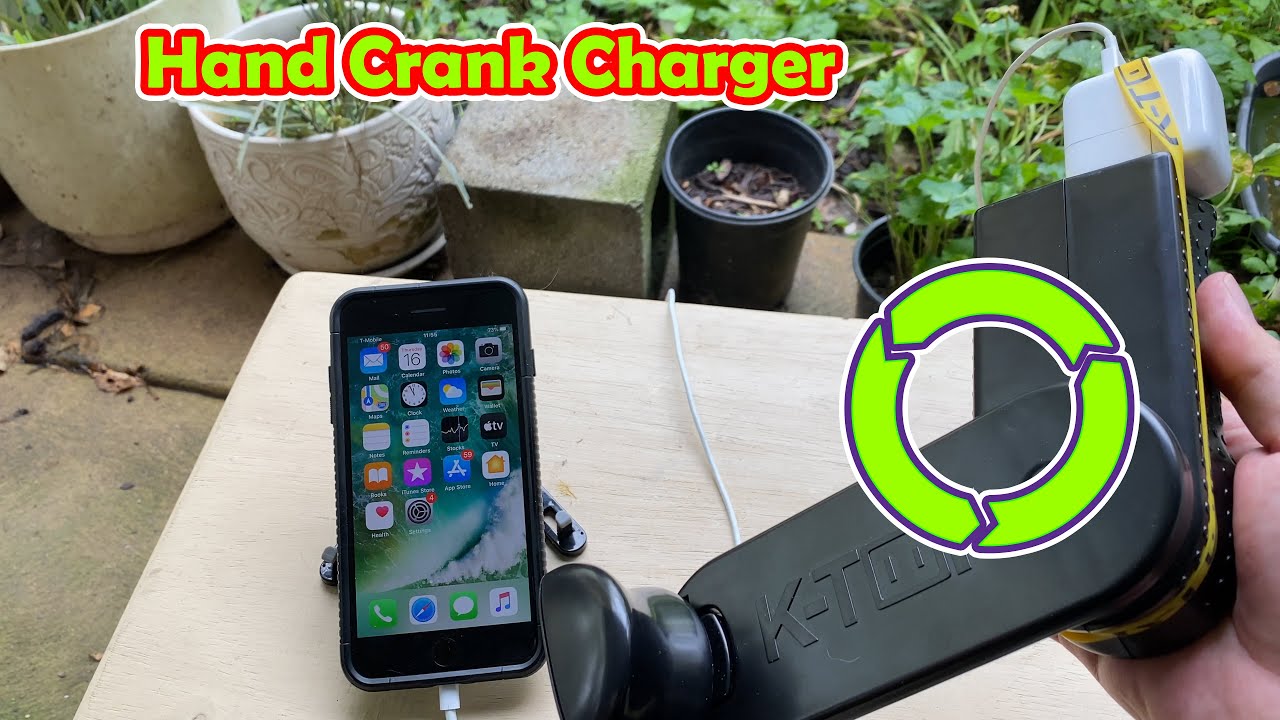 KTor Hand Crank iPhone Charger 🦾 AppFinders YouTube