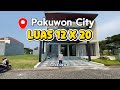 PAKUWON CITY, LT 240 m² (12 x 20), LB ±400 m², KT 4 + 1, Carport 3 Mobil, Harga 8,5 M (Nego Tipis)