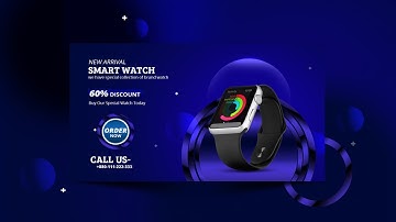 Professional Product Website Banner Design | Adobe Photoshop Cc