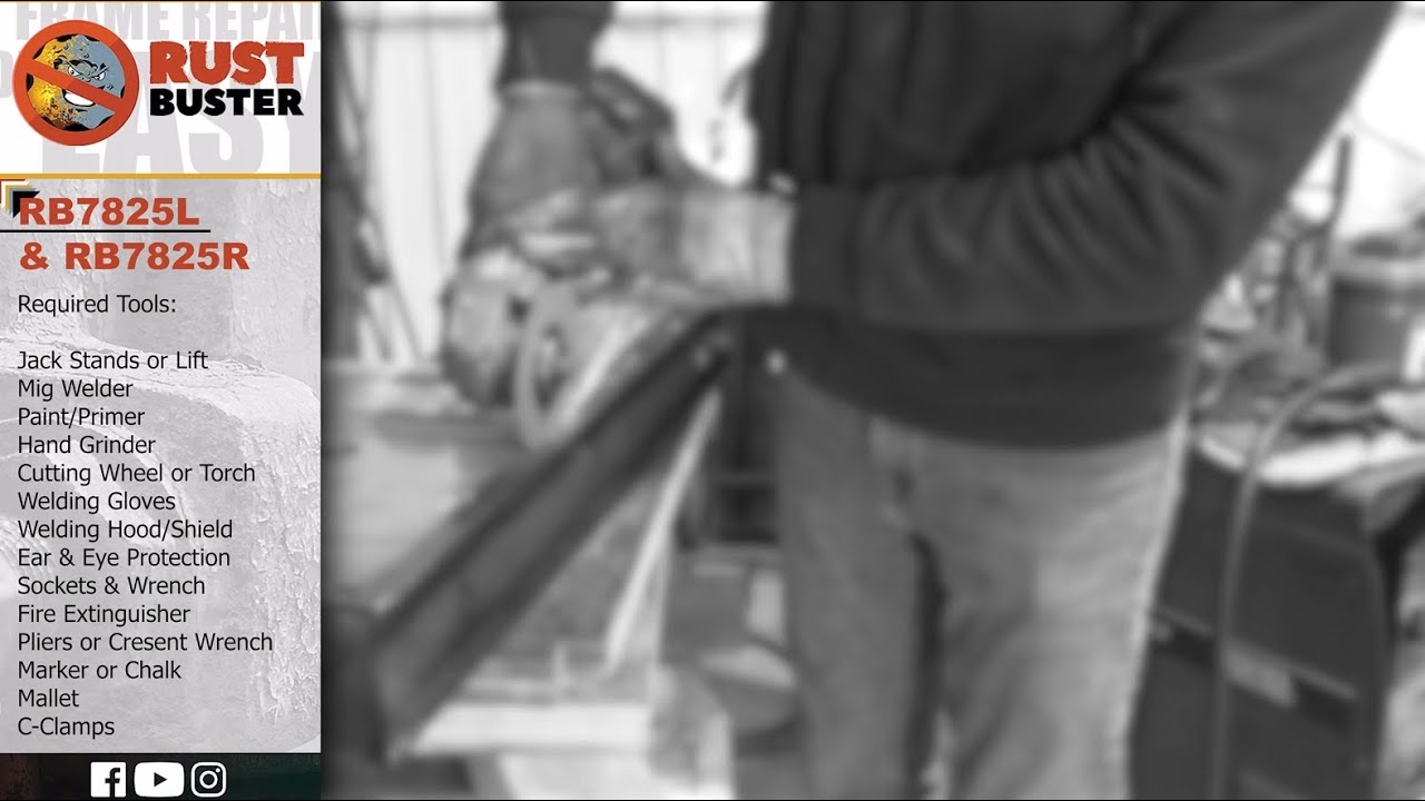 RB7825L & RB7825R - 2011 - 2019 GM 2500HD Center Frame Section Installation Guide