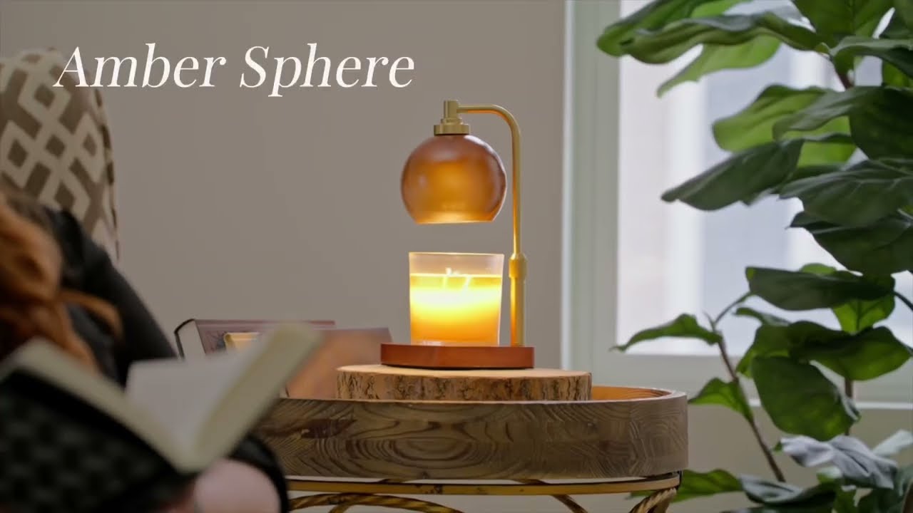 Amber Sphere Candle Warmer Lamp - YouTube