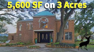 Houston Home For Sale | Escape the Ordinary: Unique Custom Property on 3 Private Acres