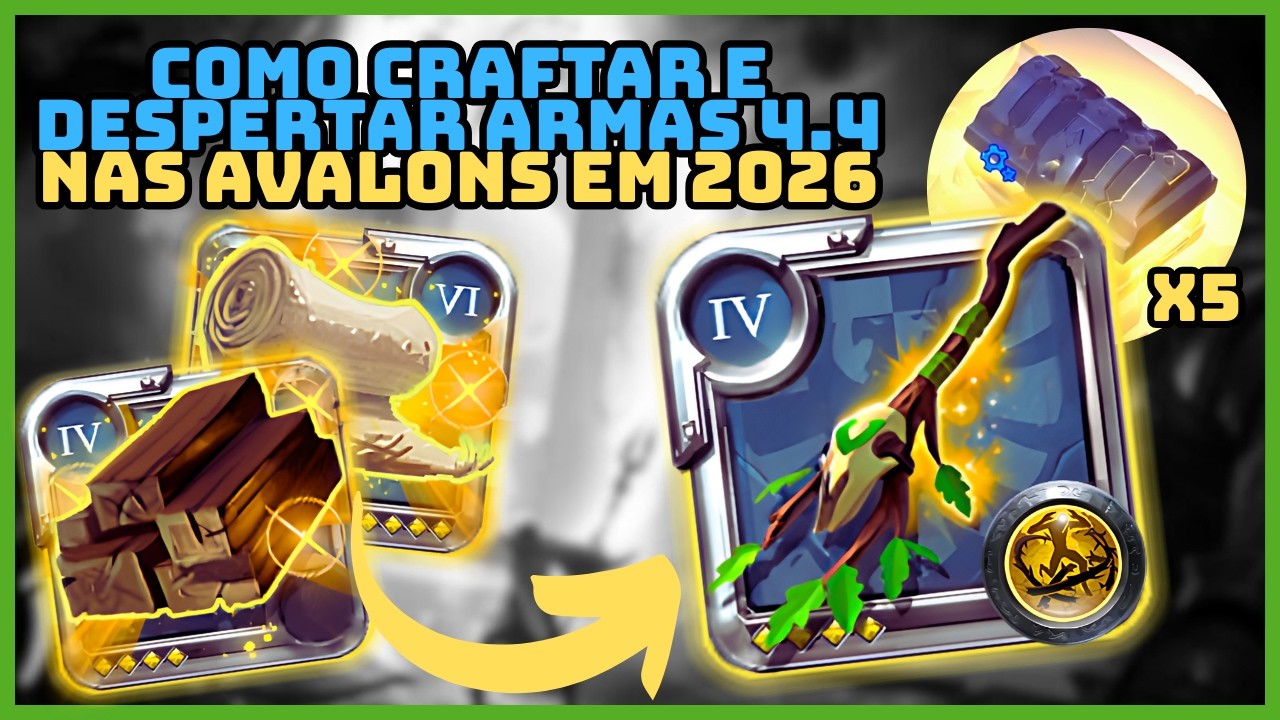 COMO FAZER ARMA 4.4 VALE A PENA ? TESTEI NAS AVALONS! META 2026 (GUIA COMPLETO ) | ALBION ONLINE 🛠️