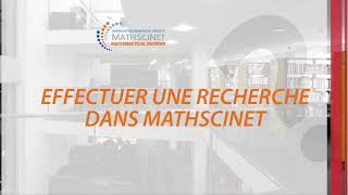 Comment effectuer une recherche sur Mathscinet