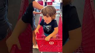 Simple tip I use to help get my son into the shopping cart