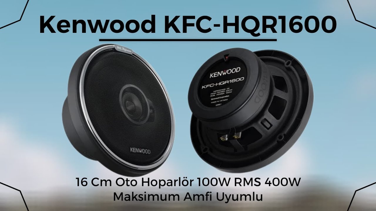 Kenwood KFC-HQR1600 16 Cm Oto Hoparlör 100W RMS 400W Maksimum Amfi