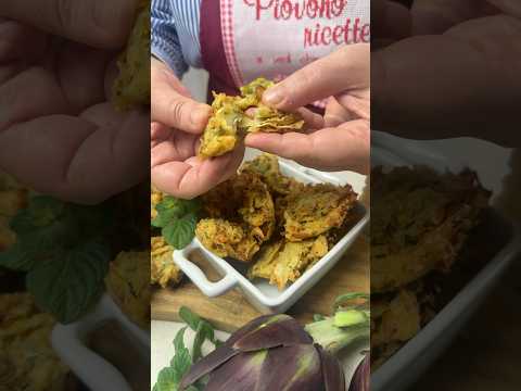 E vedi che ti mangi le verdure…queste frittelle di carciofi sono mondiali! #ricette #food