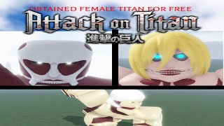 How to always be a Titan shifter FOR FREE - Attack on Titan: Freedom War [Beta] (Roblox)