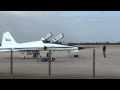 NASA T-38 taxi in at Shuttle Landing Facility 04-14-2012