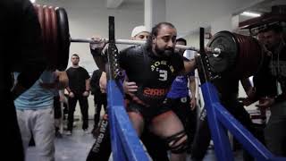 zahir Khudayarov RAW squat with wraps 505 kg 1080p Watch