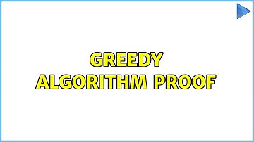 Greedy algorithm proof