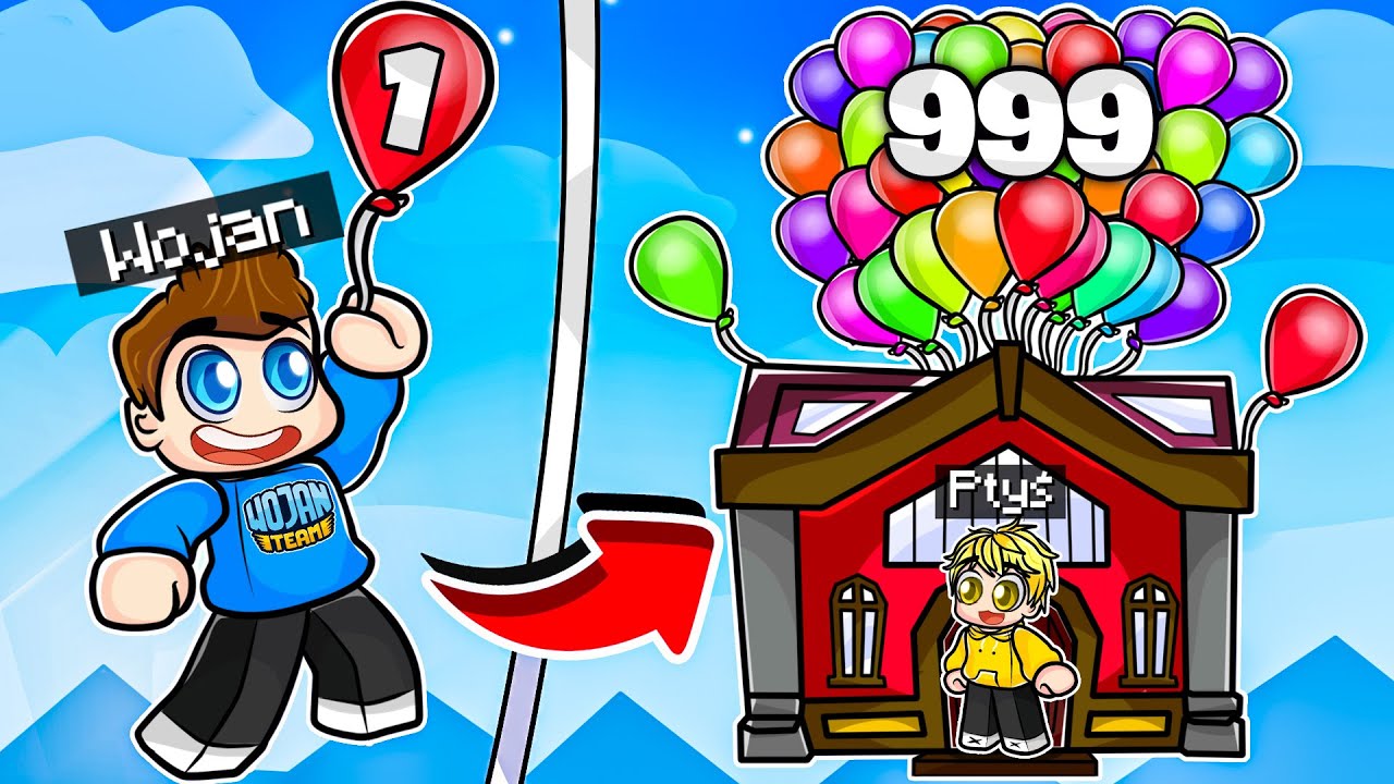 Zrobiliśmy 9999 BALONÓW aby Nas UNIOSŁY w Roblox!