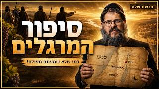 סיפור המרגלים ופרשת שלח - מזווית שעוד לא שמעתם! | הרב שניאור אשכנזי