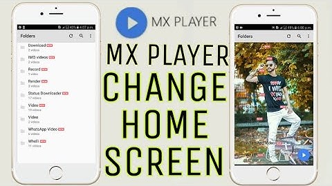 MX Player HomeScreen || Change The MX Player Homescreen Use Your Own Photo || How To Edit