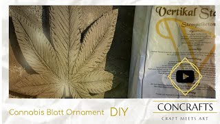Cannabis Blatt Aus Beton Mit Vertikal Standard Selber Machen Diy How To