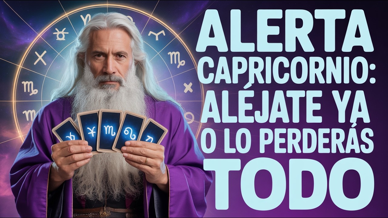 CAPRICORNIO: TIENES 5 DÍAS PARA ALEJARTE DE ESTA PERSONA O LO PERDERÁS TODO 😨