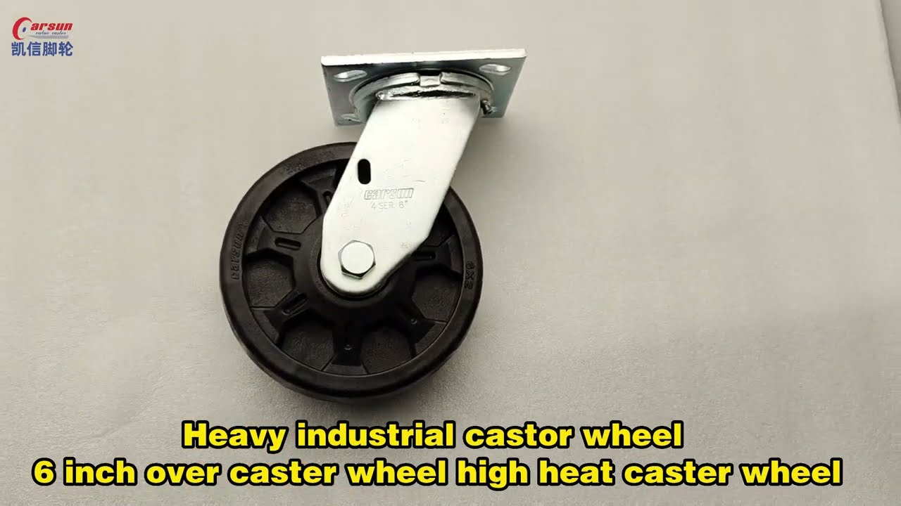 Heavy duty high heat industrial caster wheels 6 inch swivel casters oven caster wheel