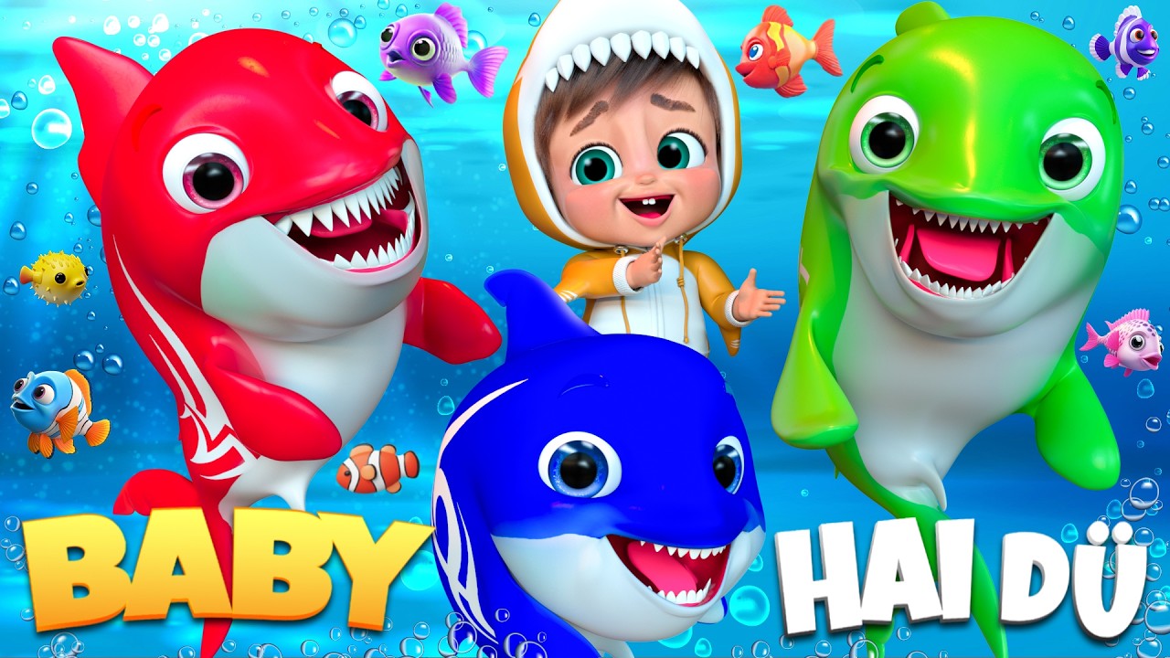 Baby Hai und der lustige Fisch | Kinderreime für Kinder | Super Luca Deutsch #kinderlieder