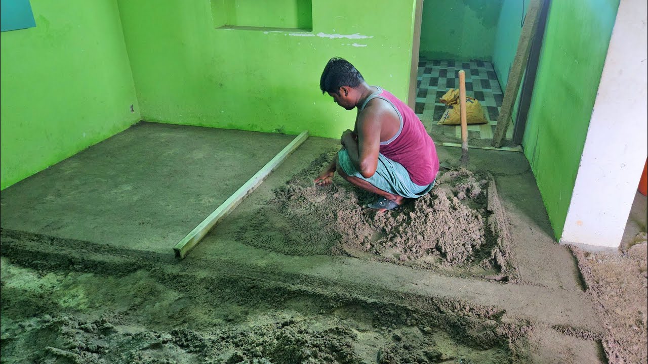 Techniques of Tile Floor_2×2ft Floor Tile Installation Fast&Easy