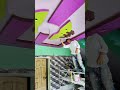 wall painting 🏡 🏡#home #homedecor #artvideo #love#wallart #wallpainting #duetchallenge#viralvideo