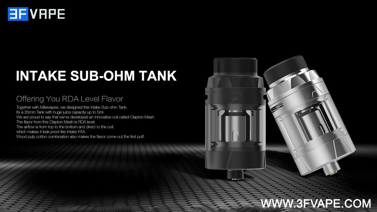 Augvape Intake Sub Ohm Tank Vape Atomizer