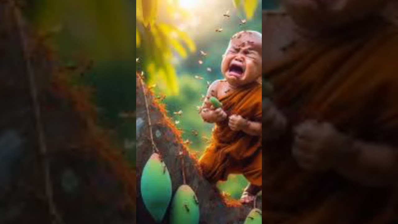 Monk cute baby 