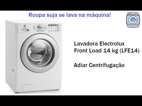 Lavadora Electrolux 14 kg (LFE14) - Adiar Centrifugação - YouTube