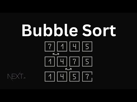 Bubble Sort in 6 minutes JavaScript |  How to write bubble sort in nextjs15