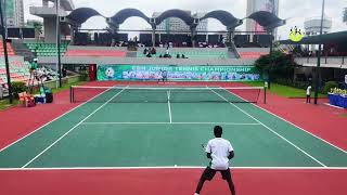 Chukwudubem Amasiani (black pant) vs David Edwards (white pant) - CBN Junior Open final screenshot 5