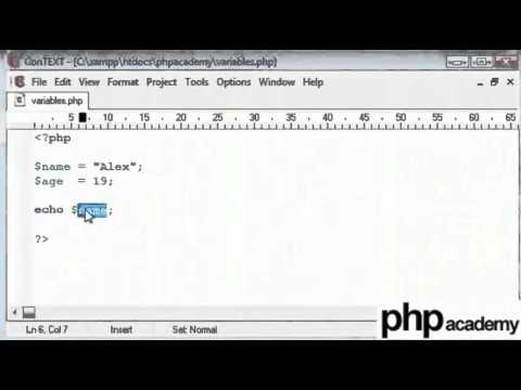 Variables in PHP - Tamil