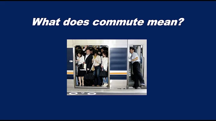 What does commute mean?