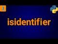 isidentifier() Python