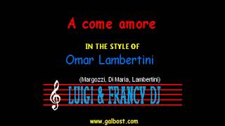 Omar Lambertini - A come amore "Sincro (L&F) Karaoke"