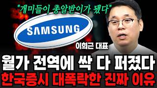 월가 전역에 싹 다 퍼졌다, 한국증시 대폭락한 진짜 이유 (이희근 대표 / 1부)