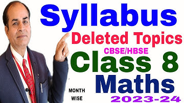 maths syllabus class 8 cbse hbse model sanskriti schools deleted topics month wise by vijay kumar