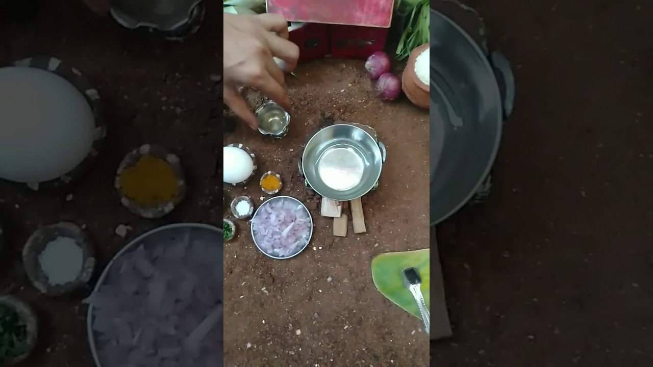 Miniature Egg Bajji 😋| FK's Mini Kitchen egg bajji 