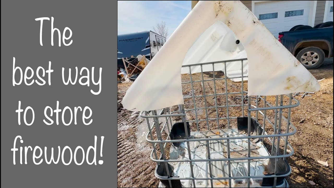 How to make the Ultimate Firewood Storage and Drying Set up! YouTube