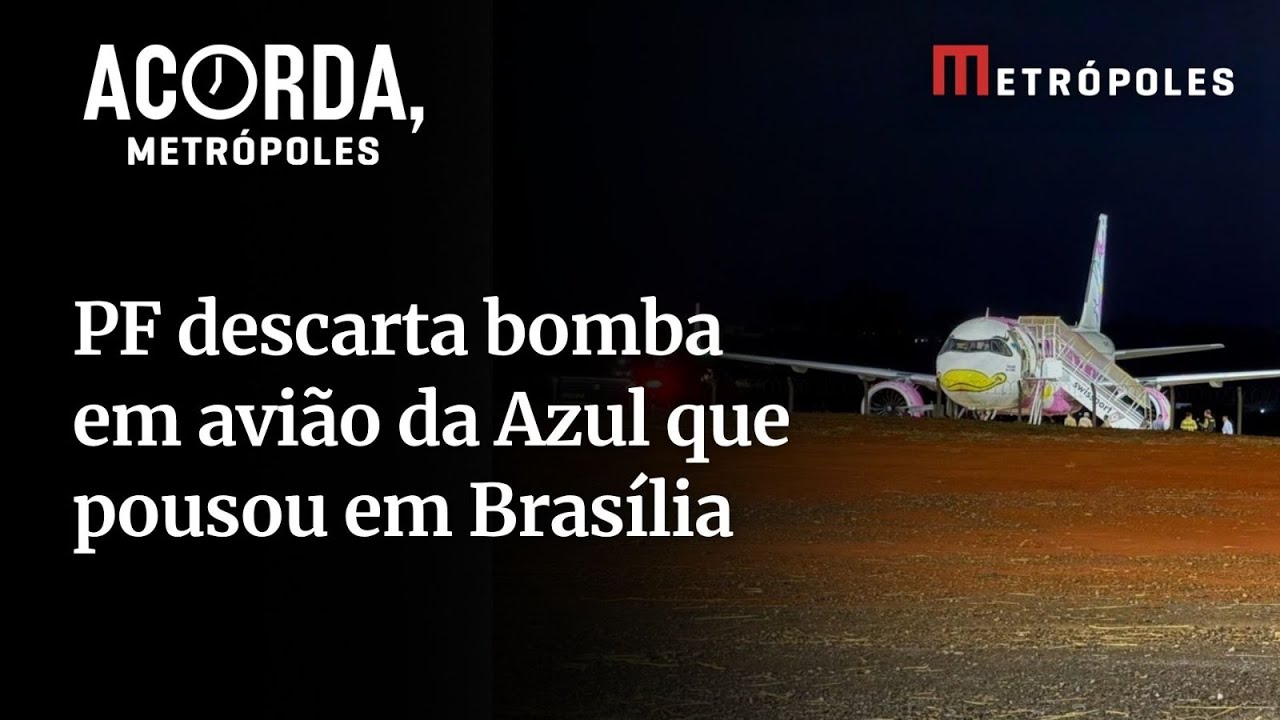 PF descarta bomba em aeronave que fez pouso de emergência em Brasília