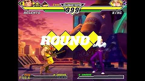 CAPCOM VS SNK 2 Mark Of The Millennium 2001 - Rolento, Kim and Blanka Gameplay