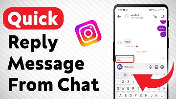 How To Quick Reply Message From Chat On Instagram (Updated)