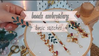 beads embroidery basic stitches | 4 أفكار رائعة للتنبات بلاصت السفيفة للقفطان او الجلابة المغربية ⚘