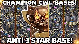 GOD TIER TH18 BASES! Best CWL & WAR ANTI-3 STAR Layouts + Links Coc